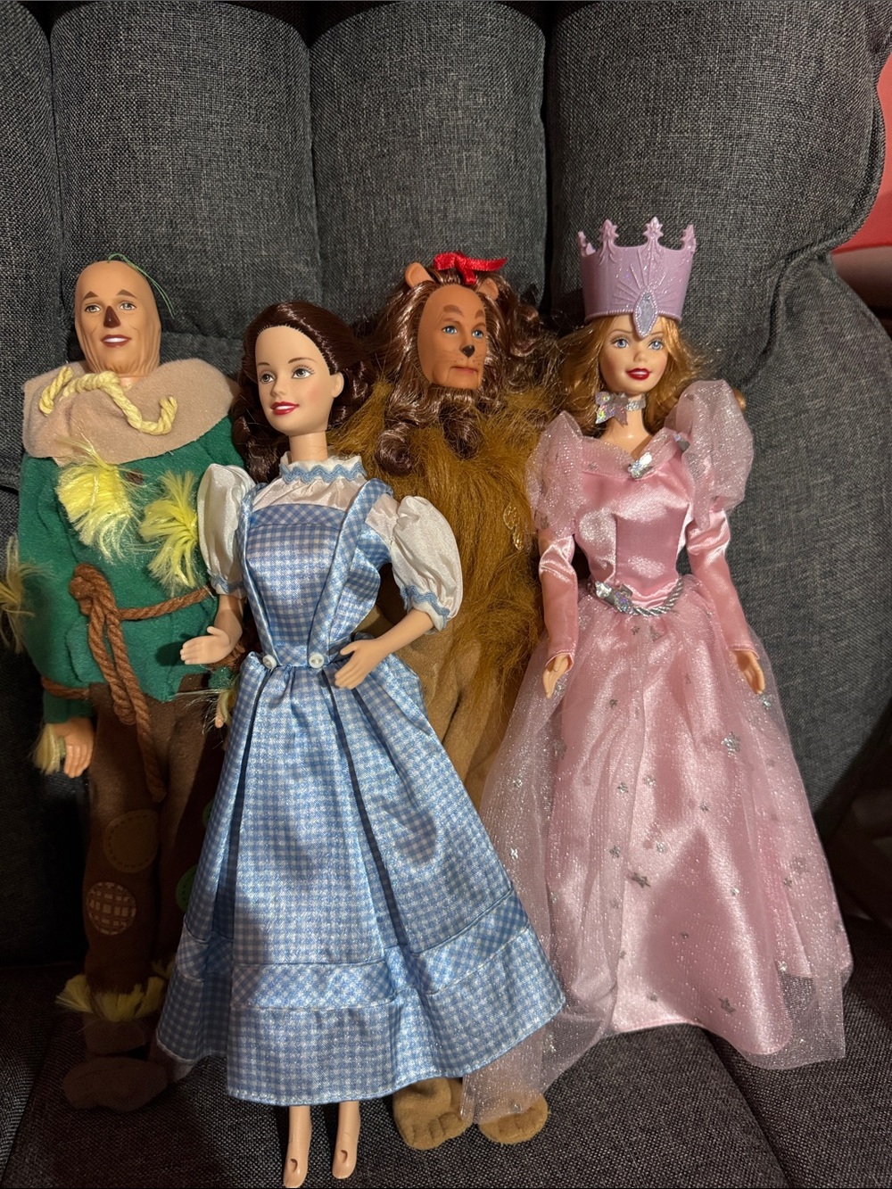 Wizard of Oz Barbie Doll Set - Dorothy, Glinda, Scarecrow & Cowardly Lion